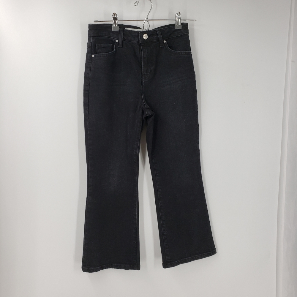 TOPSHOP MOTO PETITE Dree  black cropped jeans